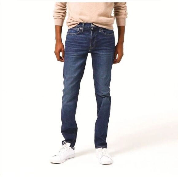 J CREW Men's Jeans Slim 30 x 30 Kurabo 484 Blue Denim Whiskered - Picture 3 of 16